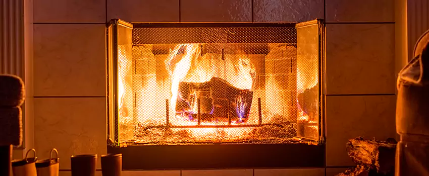 Mendota Hearth Landscape Fireplace Installation in Carlisle, Pennsylvania